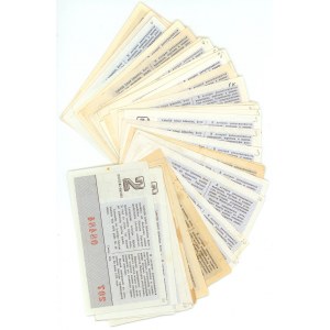 Latvia 55 Lottery Tickets 1968 - 1991