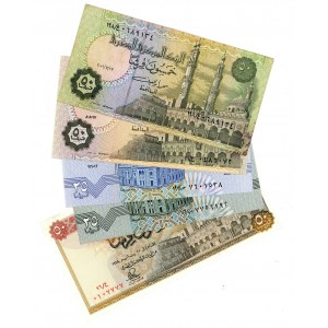 Egypt Lot of 5 Banknotes 1967 - 2008