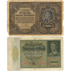 Europe 1000 Marek - 10000 Mark 1919 - 1922