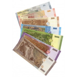 Syria Lot of 7 Banknotes 2009 - 2021