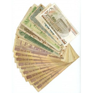 World Lot of 17 Banknotes 1943 - 2014