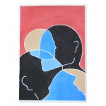 Skizze für ein Plakat, Gesichter II