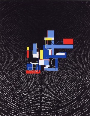 Malgorzata Kosciellak-Królikowska a.k.a. Gosia Kosciellak, Virtual Unism 3, 70x50 cm, paper, digital graphics 5/50, 2013
