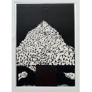 Ryszard Gieryszewski, G.5, grafika, drzeworyt wypukłodruk, 37x51 cm, 1994