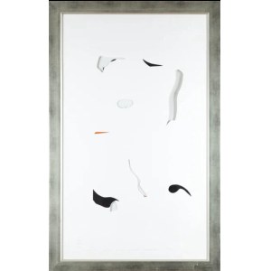 Jan Berdyszak, Apres passe-par-tout, organique, technika własna na papierze, 54x90 cm 20/25, 2005