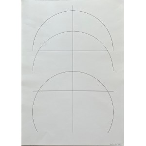 Jerzy Kałucki, bez tytułu, rysunek tuszem na kartonie, 50x70 cm, 1996