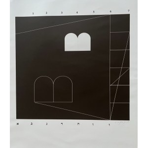 Aleksander Olszewski, Z cyklu Księgi Jakubowe, Księga komety, druk cyfrowy, 70x70 cm, 2023