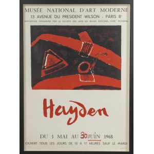 Henryk HAYDEN, Polska/Francja, XX w. (1883 - 1970), Plakat wystawy monograficznej, 1968 r.