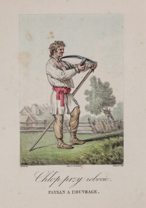 Jan Piotr NORBLIN de la GOURDAINE (1745 - 1830), Chłop przy robocie, 1817 r.