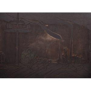 Marian MALINA, Polen, 20. Jahrhundert (1922 - 1985), Industrielandschaft, vor 1970.