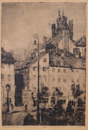 Zofia STANKIEWICZ, Polska, XIX/XX w. (1862 - 1955), Plac Zamkowy w Warszawie, przed 1939 r.