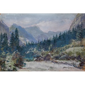 Jakub MALEJEW (Malejewski), 19./20. Jahrhundert, Polen (1891 - 1952), Tatra-Gebirge - Im Tal des weißen Wassers, 1930