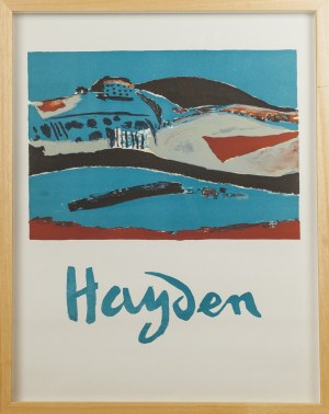 Henryk HAYDEN, Polska/Francja, XX w. (1883 - 1970), Pejzaż z Prowansji - plakat wystawowy, ok. 1965 r.