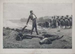 Adolf HERING, Niemcy XIX/XX w. (1863 - 1932), Heroiczna śmierć jedenastu oficerów pod Wesel w 1809 roku, 1899 r.