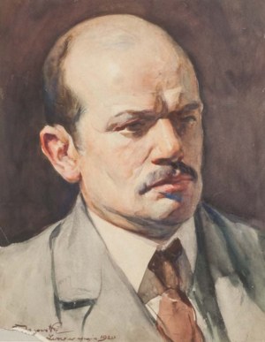 Stanisław JANOWSKI (1866 - 1942), Portret Mec. Bednarskiego we Lwowie