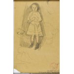 Artur MARKOWICZ (1872-1934), Skizze einer Frau / Skizze eines Kindes