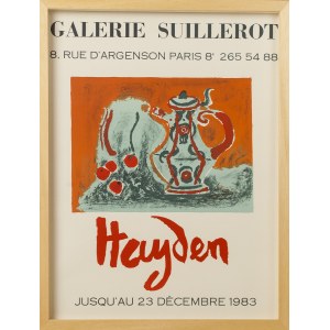 Henryk HAYDEN, Poland/France, 20th century. (1883 - 1970), Still Life with a Jug - Poster for the artist's monographic exhibition at the SUILLEROT Gallery in Paris, 1983 - composition on poster from circa 1960.