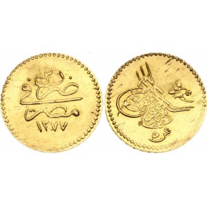 Egypt 5 Qirsh 1862 AH 1277//3