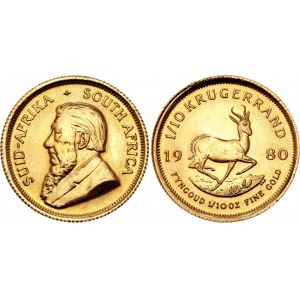 South Africa 1/10 Krugerrand 1980