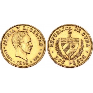 Cuba 2 Pesos 1916