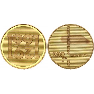 Switzerland 250 Francs 1991 B