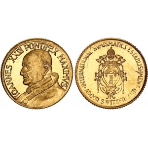 Switzerland Gold Medal Pope John XXIII 20th Century