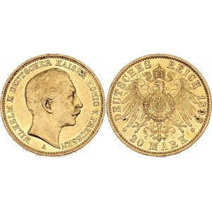 Germany - Empire Prussia 20 Mark 1890 A