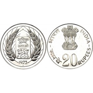 India 20 Rupees 1973