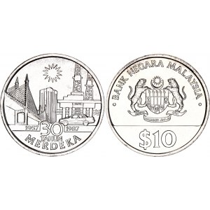 Malaysia 10 Ringgit 1987
