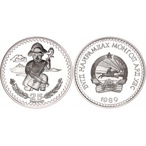 Mongolia 25 Tugrik 1989