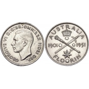 Australia 1 Florin 1951