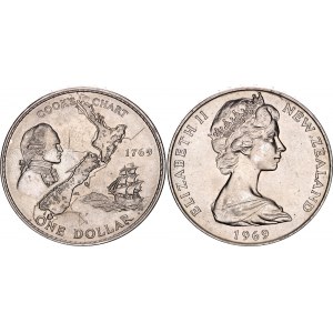 New Zealand 1 Dollar 1969