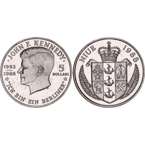 Niue 5 Dollars 1988