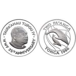 Tonga 2 Pa'anga 1986 WWF Series