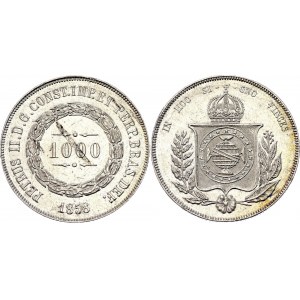Brazil 1000 Reis 1858