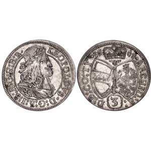 Austrian States Tyrol 3 Kreuzer 1668