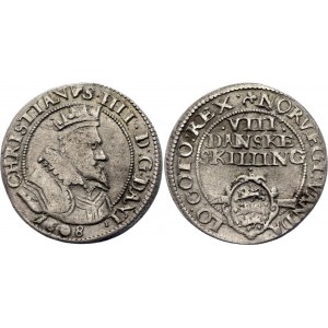 Denmark 8 Skilling Dansk 1608