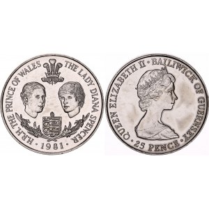 Guernsey 25 Pence 1981