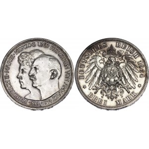 Germany - Empire Anhalt-Dessau 3 Mark 1914 A