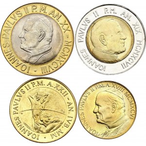 Vatican Set of 4 Coins & 16 Postage Stamps 1996 - 2000 (XVIII - XXII) R