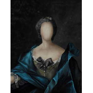 Daria Zbień, Aurora II by Jean-Marc Nattier Portrait of a Woman, 2023
