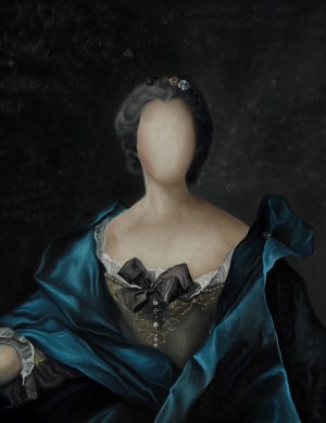 Daria Zbień, Aurora II wg Jean-Marc Nattier Portrait of a Woman, 2023