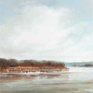 Jagoda Kaczmarczyk-Hudzik (b. 1966, Krakow), Vistula Landscape LXXV, 2023.