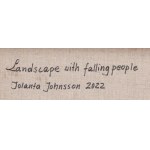 Jolanta Johnsson (geb. 1955), Landschaft mit fallenden Menschen, 2022