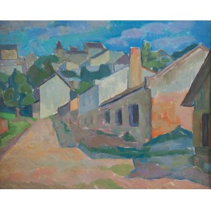 Helena Krajewska (1910 Biecz - 1998 Warsaw), Motif from Sandomierz.