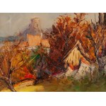 Stanislaw Lazorek (1938 Aksmanice - 2000 Kazimierz Dolny), Autumn Landscape, 1992