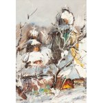 Stanislaw Lazorek (1938 Aksmanice - 2000 Kazimierz Dolny), Winter Landscape, 1997