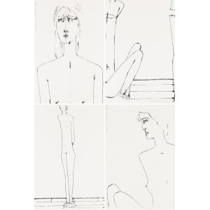 Jerzy Nowosielski (1923 Kraków - 2011 Kraków), Set of 4 serigraphs, 1993