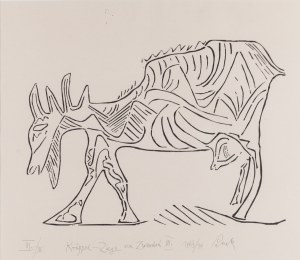 Jerzy Panek (1918 Tarnów - 2001 Kraków), „Krüpel-Ziege von Zwardon III“ (Koza ze Zwardonia III), 1963/1991