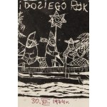 Stefan Suberlak (1928 Piotrowice Śląskie - 1994 ), Merry Christmas and dosiego roku 1975, 1974